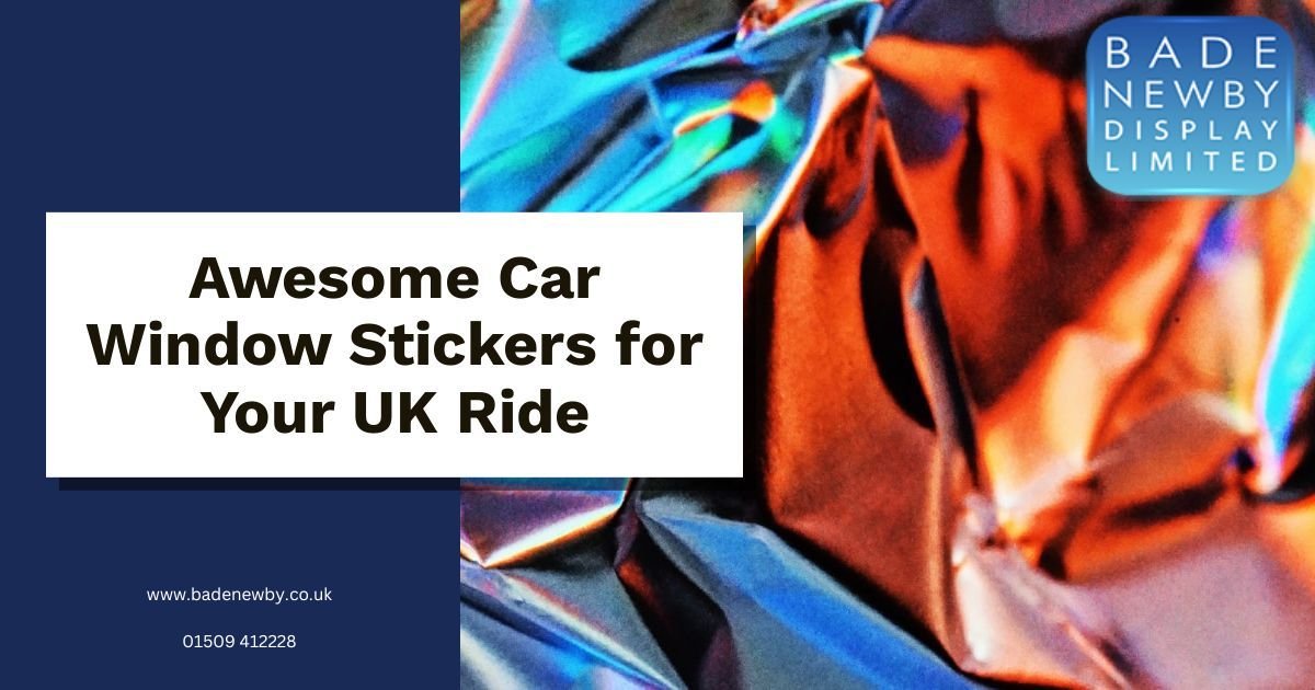 Supercharge Your Ride: Top 10 UK Car Window Stickers You Need