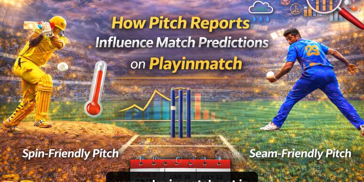 How Pitch Reports Influence Match Predictions on Playinmatch