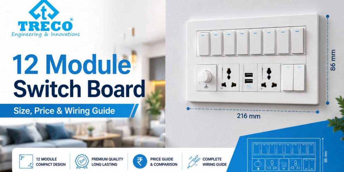 12 Module Switch Board Size Guide | TRECOTECHNOLOGIES